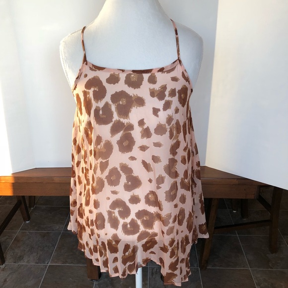 Blu Pepper Tops - Blu Pepper pink leopard print tank